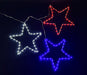 Patriotic Stars - Set of three - 20" Lights for Christmas 