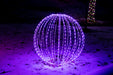 Foldable Sphere White Wire Spheres Lights for Christmas RGB 20" 