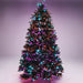 8' Noble Fir Deluxe Christmas Tree - Color Changing RGB Trees Lights for Christmas 