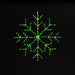 Snowflake 24" Wire Décor Wire Décor Lights for Christmas Green 