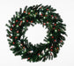 Sequoia Fir Wreath Wreaths & Garland Lights for Christmas 36" Candy Cane 